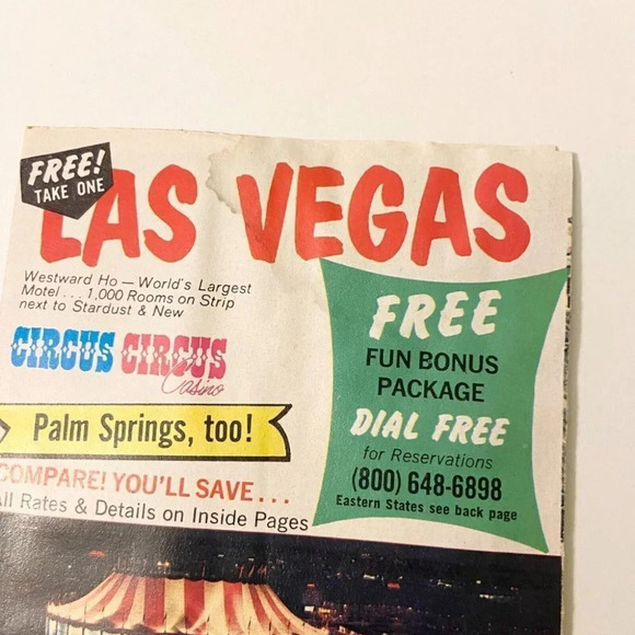Vintage 1971 Westward Ho Motel Circus Circus Travel Brochure Las Vegas - Picture 2 of 12